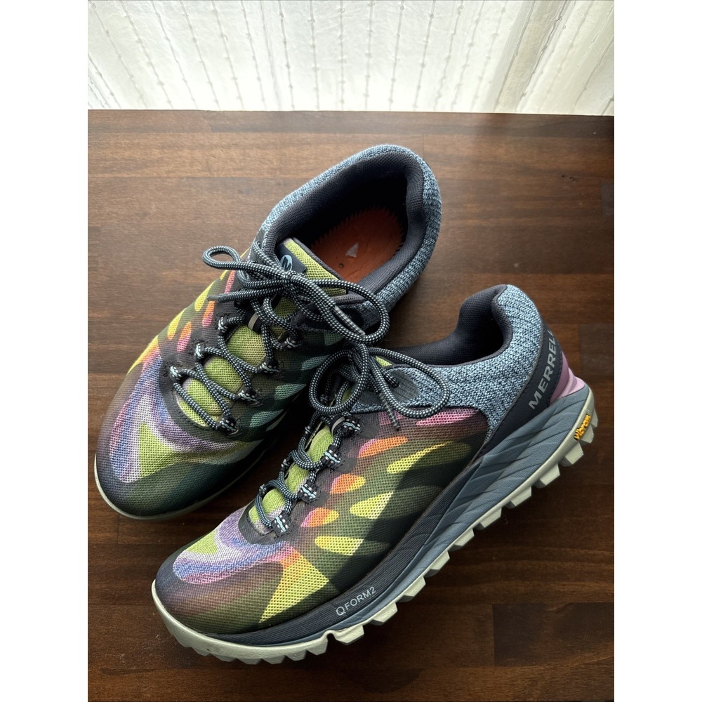 Merrell Antora 2 Womens 8.5 Rainbow Vibram Q Form Trail Running Hiking Shoes
